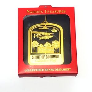 Our Nation's Treasures Brass Ornament RARE Spirit of Goodwill: SC Johnson 2024